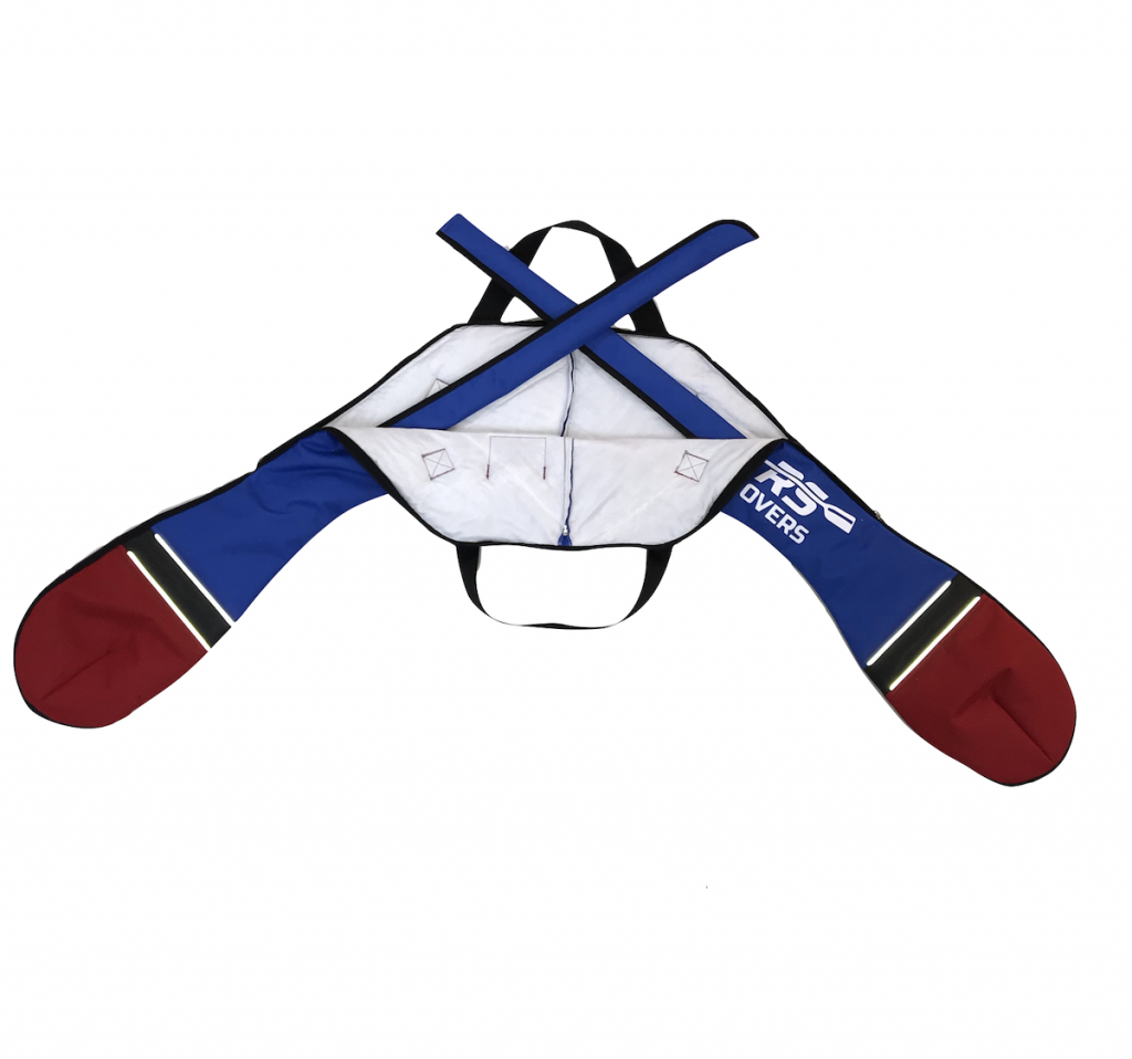 Single Sculling Wing Rigger Bag. | Racing Shell Covers